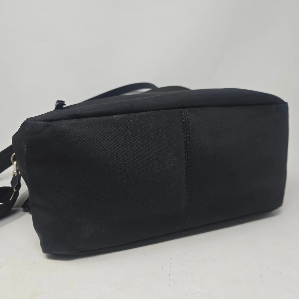 Kate Spade Chelsea Jae Medium‎ Satchel Black Nylon Crossbody Bag WKR00562